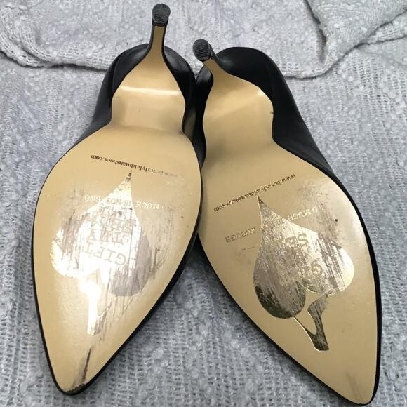 Beverly Feldman All Leather Pointed Toe Booties 7M - Picture 4 of 6